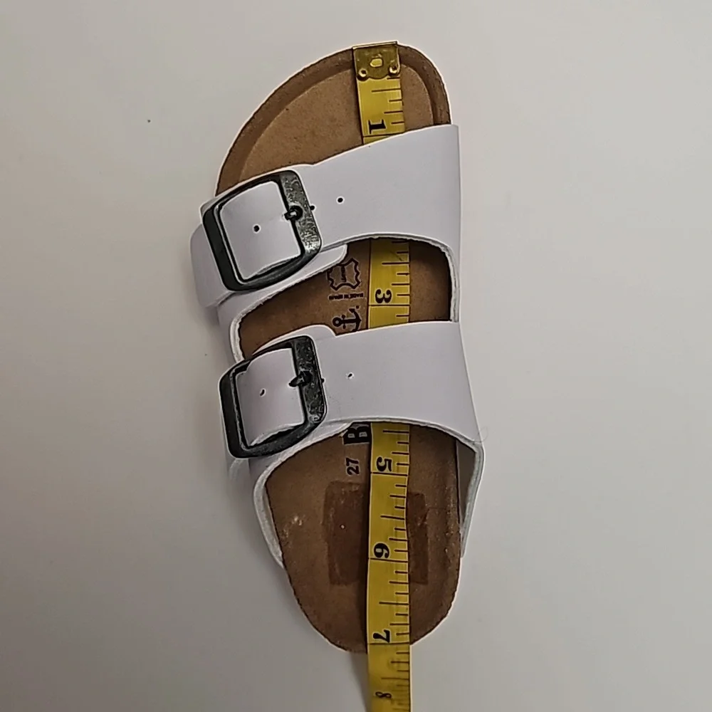 Bayton Atlas Blanc Strap Buckle Sandal White Size 27 Medium 9 US Unisex New - Picture 7 of 8